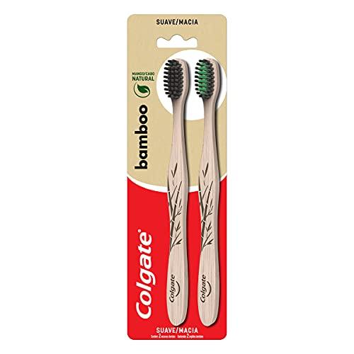 Escova Dental Colgate Bamboo Carvão Ativado 2 unid, Colgate