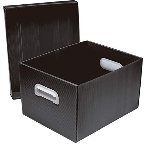 Caixa Organizadora The Best Box M 370x280x212 Preto - 01 Unidade Polibras, Preta