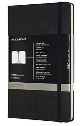 Moleskine Professional Notebook, Large, Black, Hard Cover (5 x 8.25)