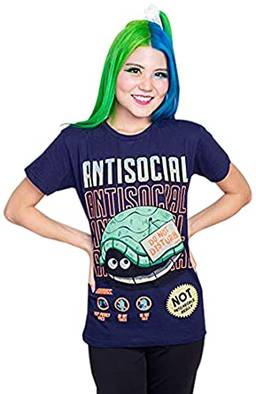 Camiseta Autoral Piticas Antisocial, Piticas, Unissex, Azul, 12