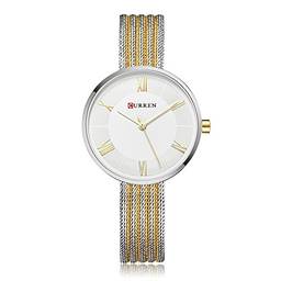 Cuculo Moda Relógios de luxo de luxo em aço inoxidável Quartz 3ATM Mulher impermeável Casual Relógio de pulso simples Relogio Feminino