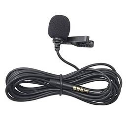 Microfone, Romacci Microfone de gravação de 3,5 mm Microfone com clipe de lapela para IOS Android/Windows Celular Clip Podcast Microfone silencioso para blogueiros com fio de 3,0 m