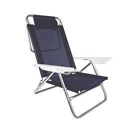 Cadeira Reclinável Com Almofada Mor Summer Azul