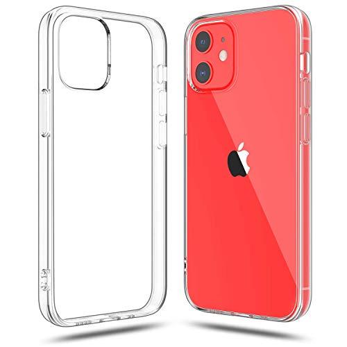 Capa Shamo's Compatível com iPhone 12 e iPhone 12 Pro (2020), Capa de para-choque de silicone TPU macio transparente antiarranhões, HD Crystal Clear