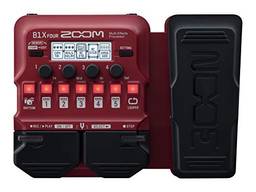 Zoom Processador multiefeitos de guitarra B1X Four, com pedal de expressão, com mais de 70 efeitos embutidos, modelagem de amplificador, Looper, seção de ritmo, afinador, alimentado por bateria