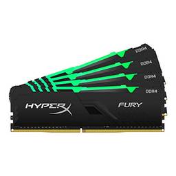 HX436C17FB3AK4/32 - Kit de Memórias HyperX Fury de 32GB (4 x 8GB) DIMM DDR4 3600Mhz 1,2V 1Rx8 RGB para desktop