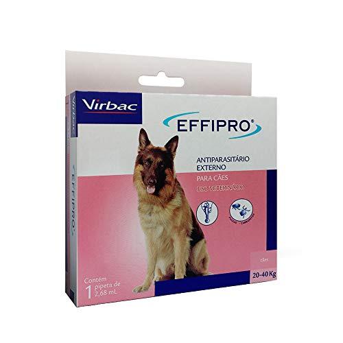 Antipulgas Virbac Effipro para Cães de 20 a 40kg - 1 pipeta com 2,68mL