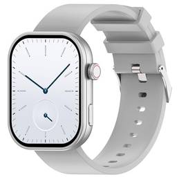 Relógio smartwatch Haiz My Watch 2 Pro com botão fitness (Prata)