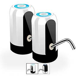 Conjunto 2 Bebedouros Bomba Elétrica para Galão de Água Dispensador Automático Cor:Branco (UT)
