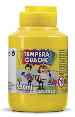 Tempera Guache 250 ml, Acrilex, 020250505, Amarelo Ouro