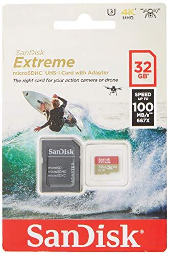 Cartão Micro SD Extreme, SanDisk, 32GB, SDSQXAF-032G-GN6MA