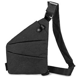 Tomshin Pacote de estilingue fino crossbody mochila leve casual bolsa de tórax para esportes ao ar livre, caminhada, viagem