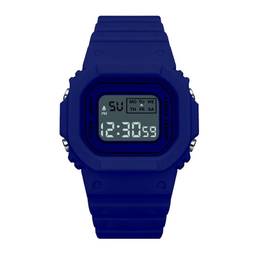 SZAMBIT Relógio Esportivo Digital Feminino,Relógio de Banda de Silicone Quadrado à Prova D'água para Homens com Luz de Fundo LED de Data Relógio de Pulso Multi-Funções para Amigos como Presente (Azul)