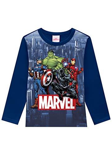 Camiseta Marvel, Brandili, Meninos, Azul Milano, 6