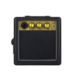 Mini amplificador de guitarra e alto-falante de 5 W para guitarra eletrônica Amplificador portátil preto de prática pessoal com bateria