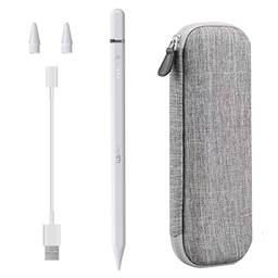 Caneta Pencil PRO WB Para Apple iPad Sensível à Inclinação, Rejeição de Palma da mão e Display de Bateria acompanha estojo protetor Cinza