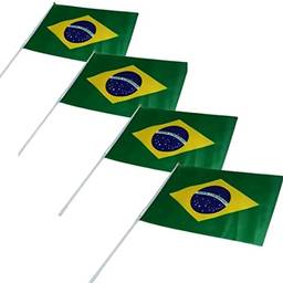 kit 10 bandeirinha bandeirola para torcer para o Brasil copa eleições