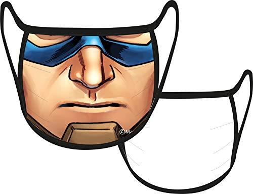 Máscara Capitão América com tripla camada de proteção, Original, Adulto