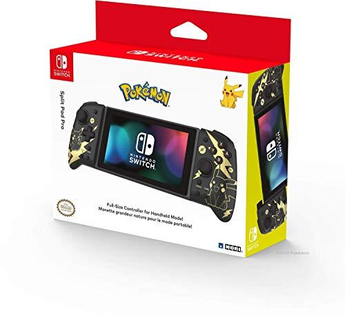 Hori Nintendo Switch Split Pad Pro (Pokemon: Black & Gold Pikachu) By - Officially Licensed By Nintendo and the Pokemon Company International - Nintendo Switch