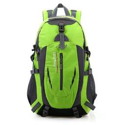 Mochilas de viagem masculinas de nylon de qualidade à prova d'água para escalada, mochila escolar, Verde claro, G