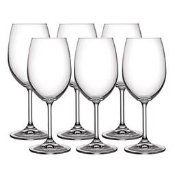 Taças Para Vinho Branco Bohemia Transparente