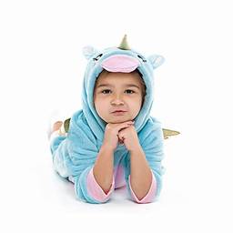 Pijama Infantil Pelúcia Fleece Unicórnio Com Capuz (3 Anos)