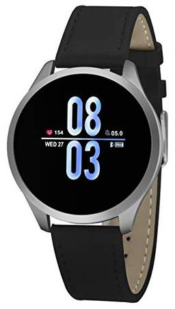 Relógio Smartwatch Masculino IFIST Pulseira em Couro, Bluetooth 4.0 e Whatsapp Tela LCD com contador de Calorias - Lançamento 2020