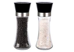 Kit Moedor Triturador de Sal e Pimenta Com 2 Peças - Porta Condimento