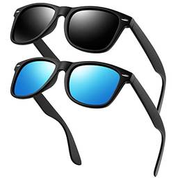 KANASTAL Óculos de Sol Retangular Polarizados Armação Proteção UV para Homens e Mulhere