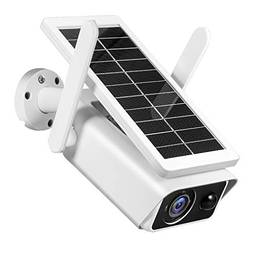 lifcasual Câmera de segurança solar externa 2MP sem fio WiFi 1080P Câmera de vigilância residencial de alta definição completa com detecção de movimento PIR, visão noturna, áudio 2 vias, IP66 à prova d'água
