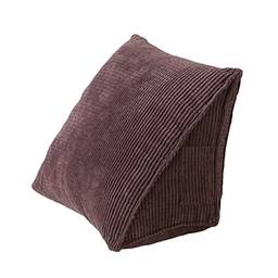 Queenser Travesseiro triangular Travesseiro de leitura confortável com bolso com zíper Triangle Wedge Travesseiro Travesseiro de apoio para as costas Travesseiros almofadados para sofá-cama de casa de