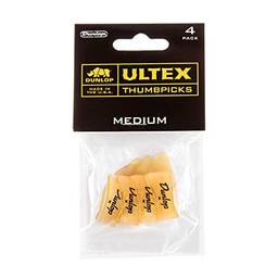 Dunlop 9072P Ultex Thumbpicks, médio, pacote com 4
