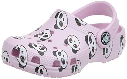 Sandália Crocs Classic Panda Print Clog Kids criança-unissex, Ballerina Pink, 22