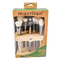 Macrilan Kit Com 7 Pincéis Para Maquiagem Eco - Sk100
