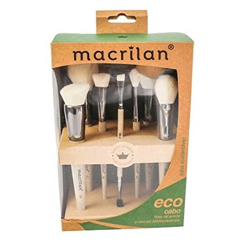 Macrilan Kit Com 7 Pincéis Para Maquiagem Eco - Sk100