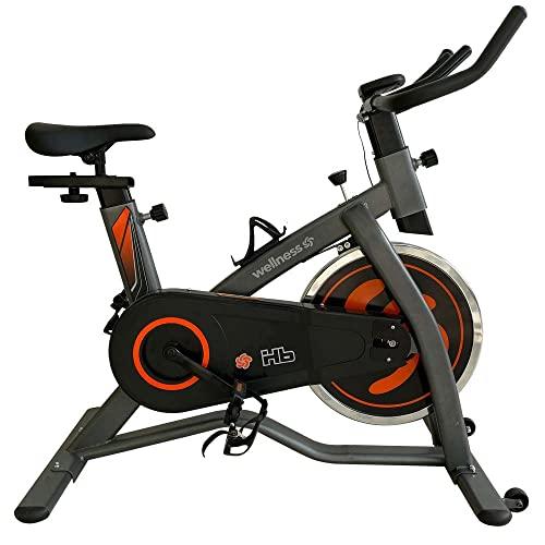 Multilaser Bike Spinning Hb Painel Res Mecânica Roda 9kg Uso Residencial Wellness – GY047, Preto