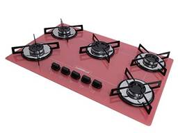 Cooktop 5 bocas Chamalux ultra chama rosa T.C