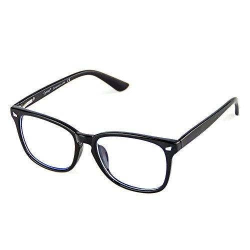 Cyxus Óculos de Grau Óculos de Bloqueio de Luz Azul Anti dor de Cabeça Óculos de Jogo de Computador (8012T01,Preto)