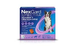 Nexgard Spectra Antipulgas e Carrapatos para Cães de 15,1 a 30kg, Marrom