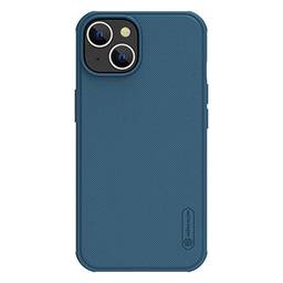 Capa Anti Impacto Nillkin Modelo Frosted Pro Compatível com iPhone 14 Plus (6.7 Pol) (Azul)