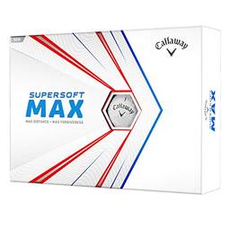 Bolas de golfe Callaway Supersoft Max 2021, brancas