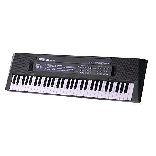 61 teclas de música digital teclado eletrônico infantil piano elétrico multifuncional para estudante de piano com função de microfone instrumento musical
