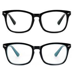 Cyxus Óculos de Luz azul Óculos Quadrados para Computador Óculos Anti-fadiga Ocular Lente Transparente UV400 para Mulheres/Homens