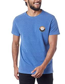 Camiseta,T-Shirt Stone Selo Mountains,Osklen,masculino,Azul Escuro,M