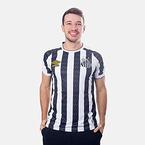 Camisa Santos Oficial 2 2021, Umbro, Masculino, Branco/Preto, G