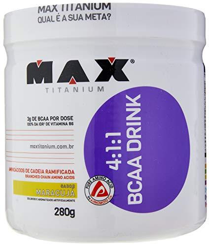 BCAA 4: 1: 1 - 280g Drink Maracujá - Max Titanium, Max Titanium