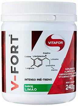 V-Fort Pré Workout (240g) - Sabor Limão, VitaFor