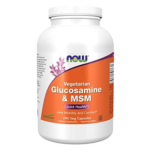 NOW Foods - Glucosamina e MSM - 240 Cápsulas vegetarianas