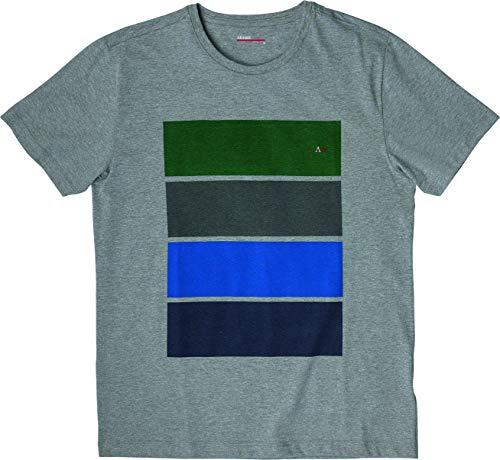 Camiseta Mescla Block Color, Aramis, Masculino, Cinza Mescla, P