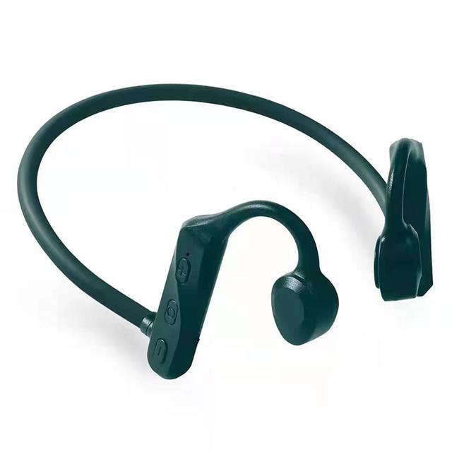 Fones de ouvido de condução óssea bluetooth sport,fones de ouvido esportivos à prova d'água sem fio com microfone, exercício de corrida-K69 (VERDE)